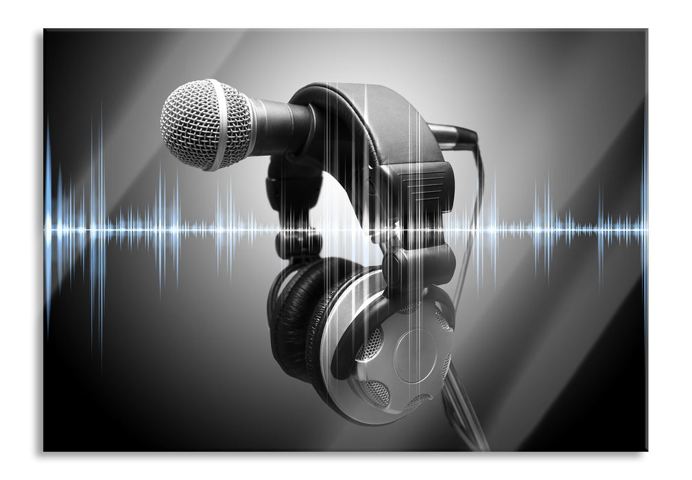 Pixxprint Mikrofon, Glasbild