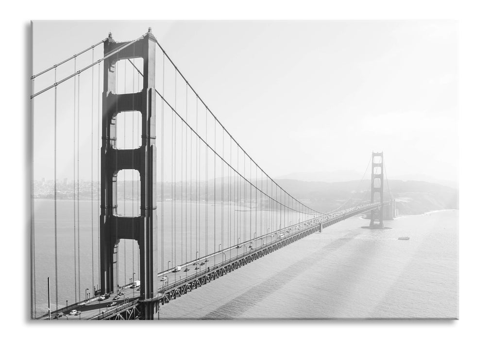 Pixxprint Golden Gate Bridge San Francisco, Glasbild