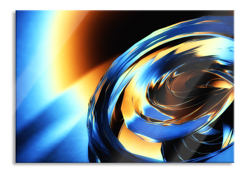 Pixxprint Abstrakte Form, Glasbild