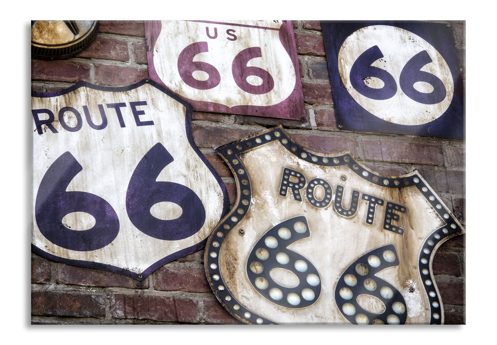 Pixxprint Route 66, Glasbild