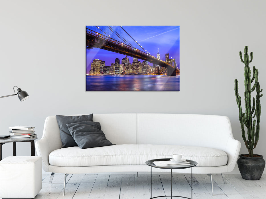 New York Brooklyn Bridge, Glasbild