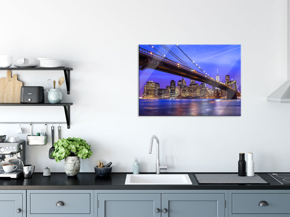 New York Brooklyn Bridge, Glasbild