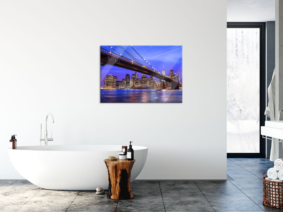 New York Brooklyn Bridge, Glasbild