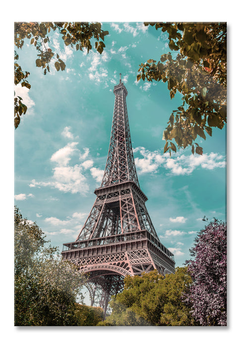 Pixxprint Eifelturm Paris, Glasbild