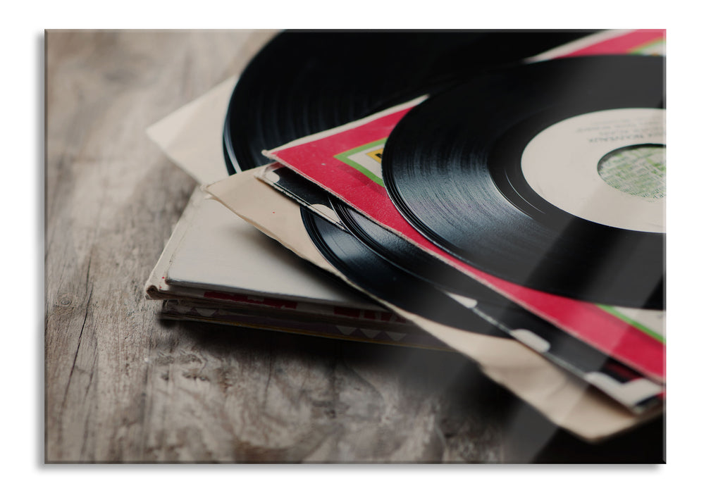 Pixxprint Mixtape Schallplatte DJ, Glasbild