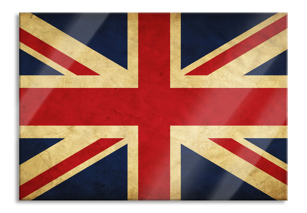 Großbritannien Flagge, Glasbild