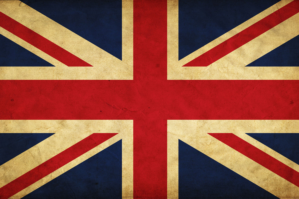 Großbritannien Flagge, Glasbild