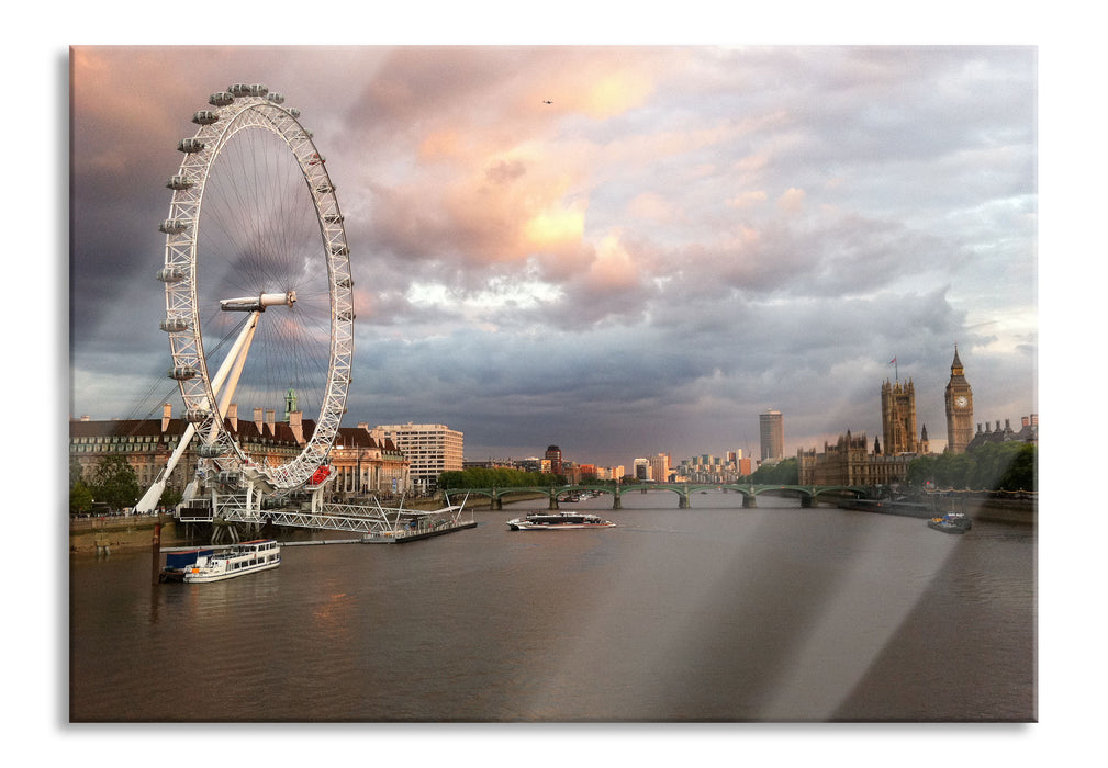 Riesenrad London Eye, Glasbild
