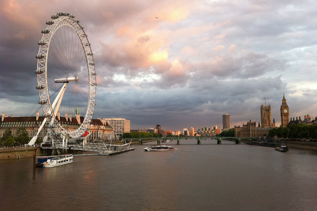 Riesenrad London Eye, Glasbild