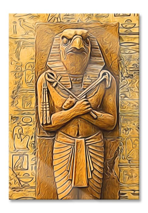Pixxprint Horus der ägyptische Gott, Glasbild