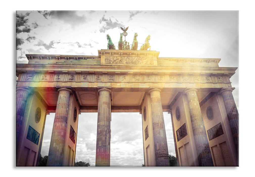 Pixxprint Brandenburger Tor in Berlin, Glasbild