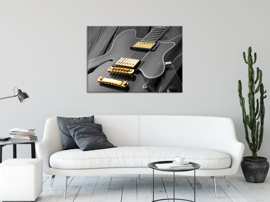 elegante E-Gitarre, Glasbild