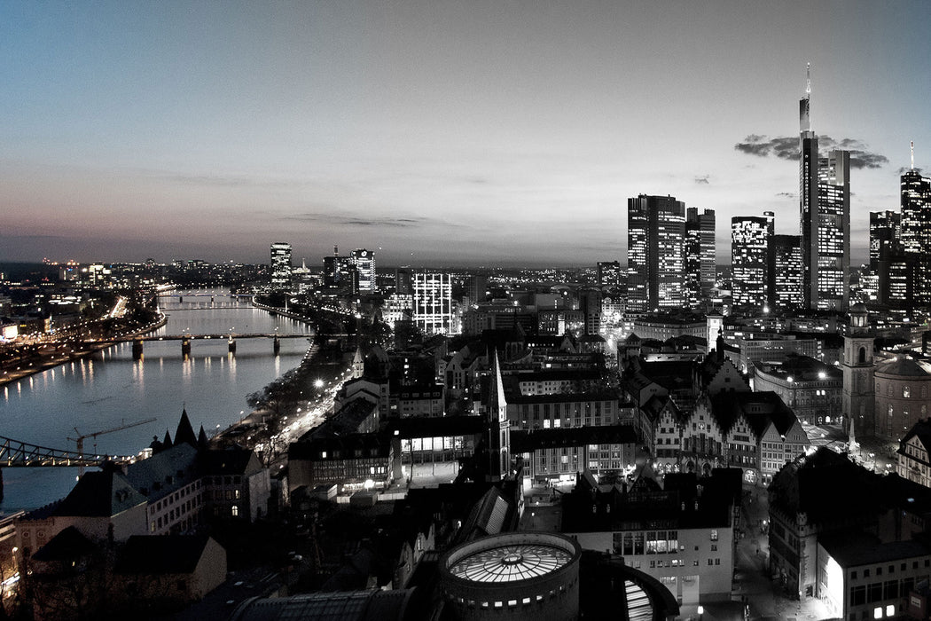 Frankfurter Skyline, Glasbild