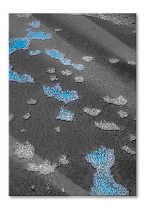 Pixxprint blaue Korallenriffe Australien, Glasbild