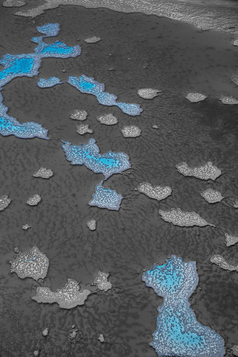 blaue Korallenriffe Australien, Glasbild