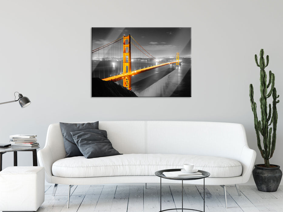 riesige Golden Gate Bridge, Glasbild