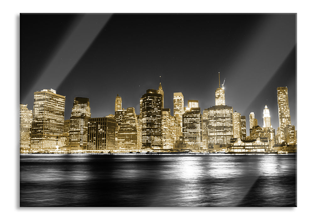 Pixxprint Manhattan Skyline, Glasbild