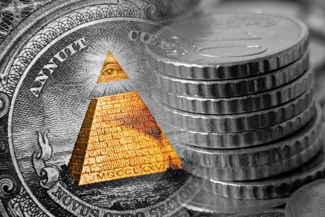 Illuminati Pyramide Dollar, Glasbild
