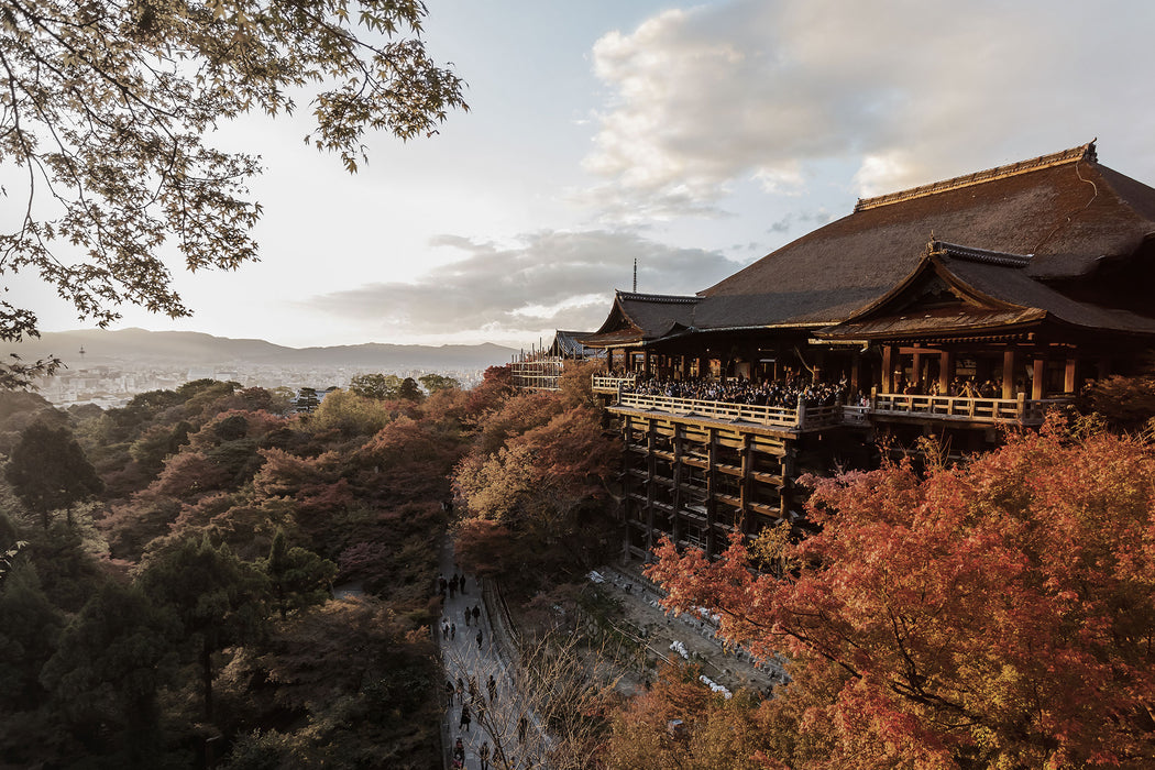 Kiyomizu-dera Tempel in Kyoto, Glasbild