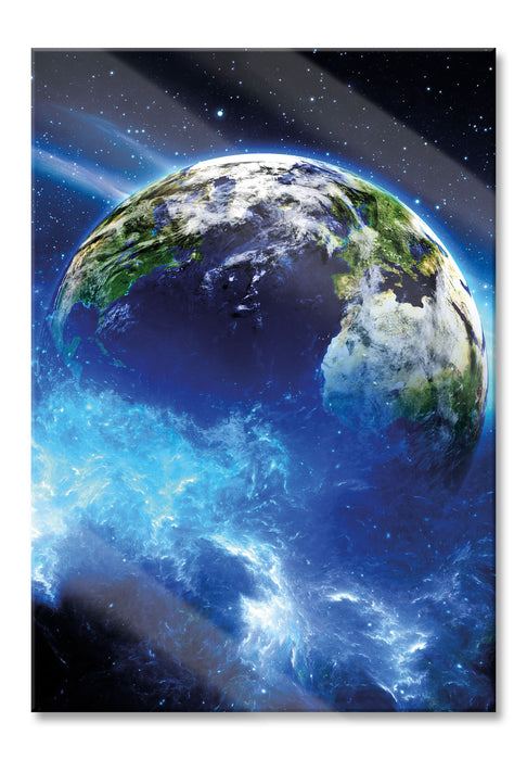Pixxprint Planet Erde, Glasbild