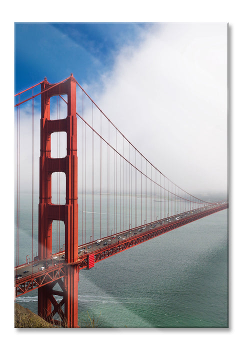 Pixxprint Golden Gate Bridge San Francisco, Glasbild