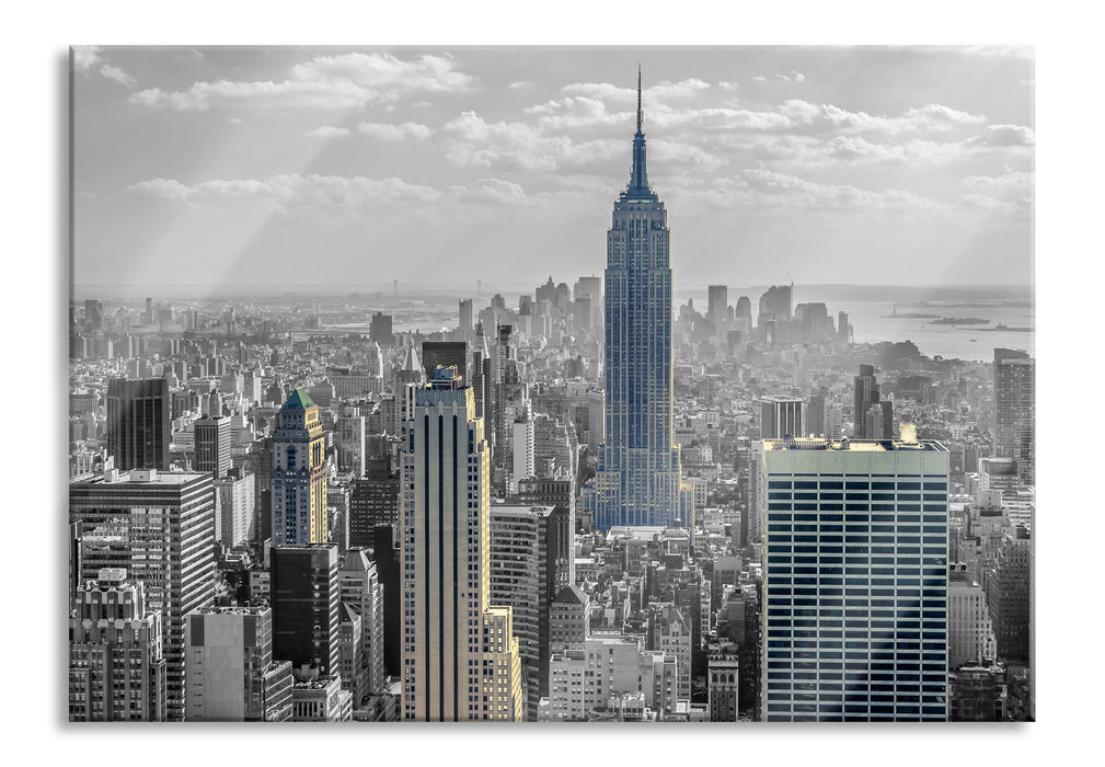 Pixxprint New Yorker Empire State Building, Glasbild