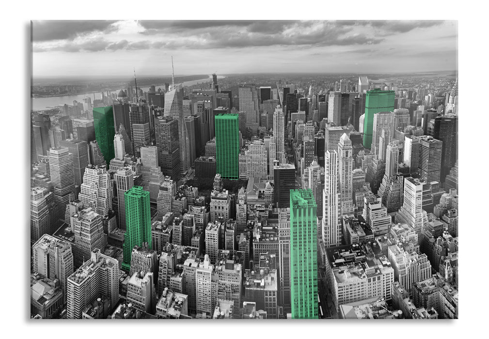 Pixxprint New York Skyline, Glasbild