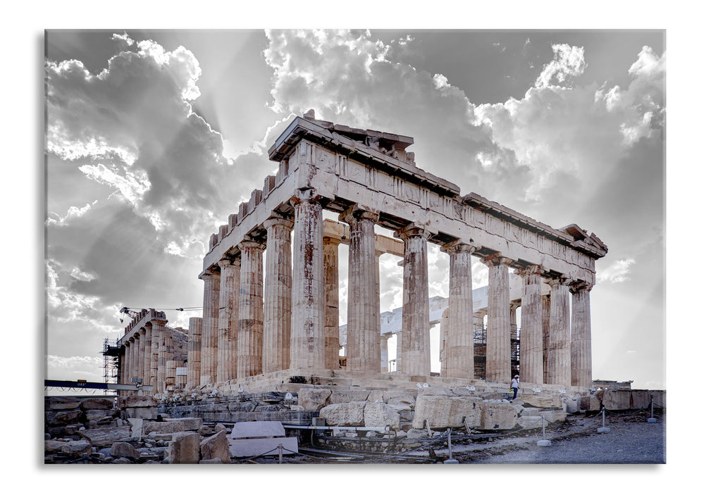 Propyläe von Akropolis in Athen, Glasbild