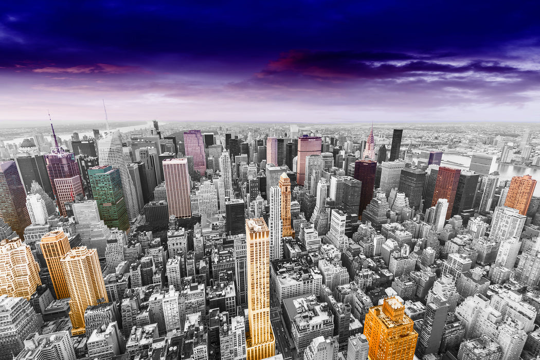 Skyline  New York, Glasbild