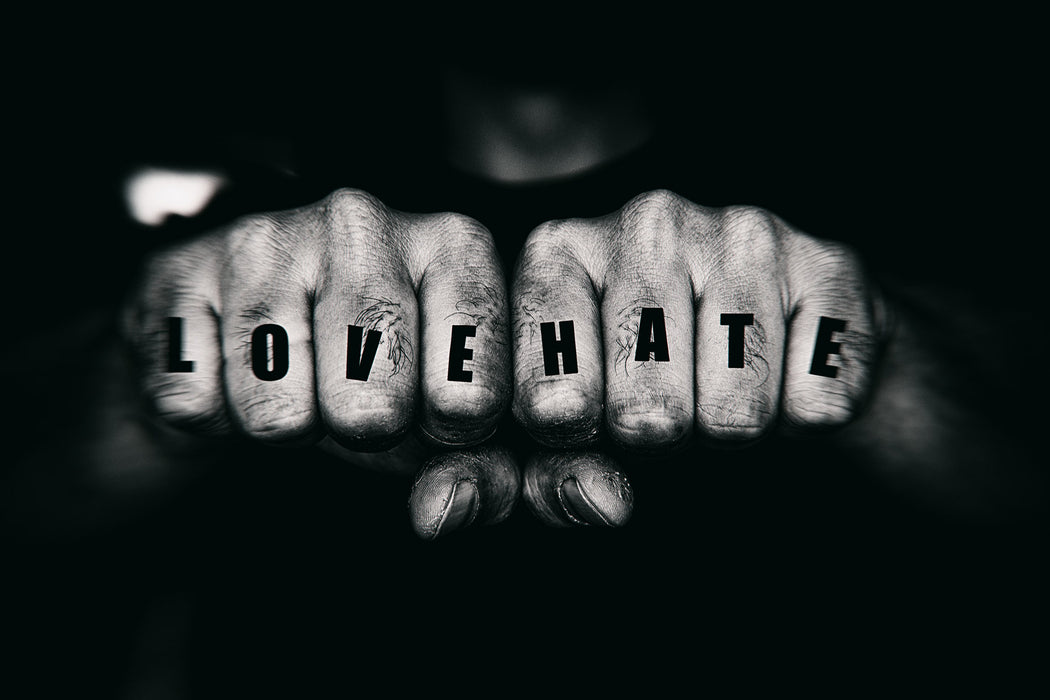 Love Hate Fäuste, Glasbild