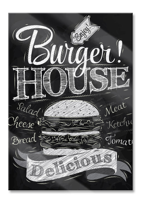 Pixxprint Burger House, Glasbild