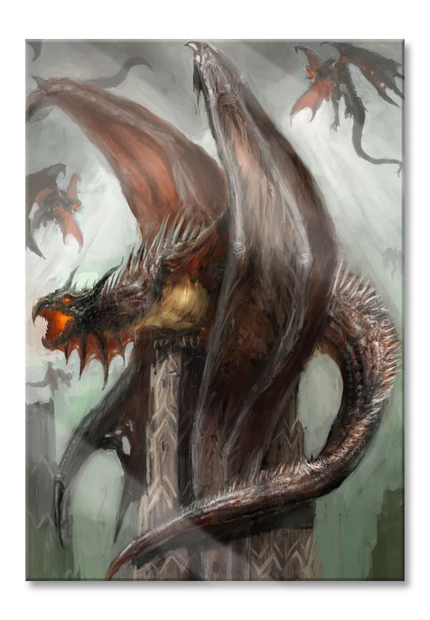 Pixxprint Dragons, Glasbild