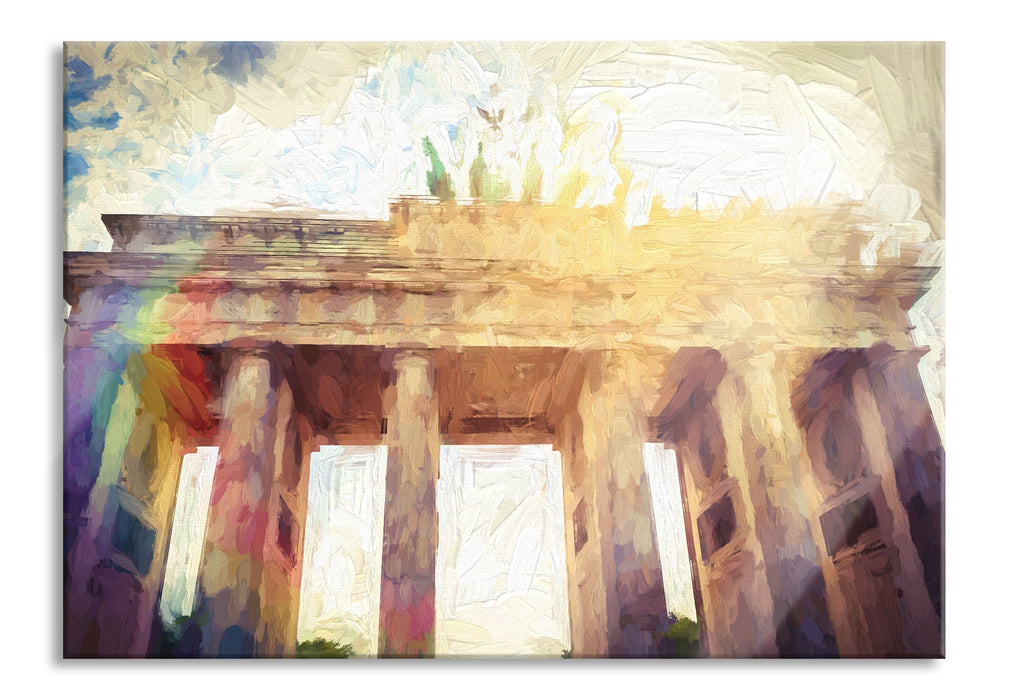 Pixxprint Brandenburger Tor in Berlin, Glasbild
