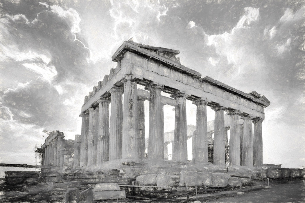 Akropolis in Athen, Glasbild