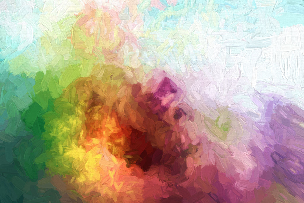 abstrakte bunte Wasserfarben, Glasbild