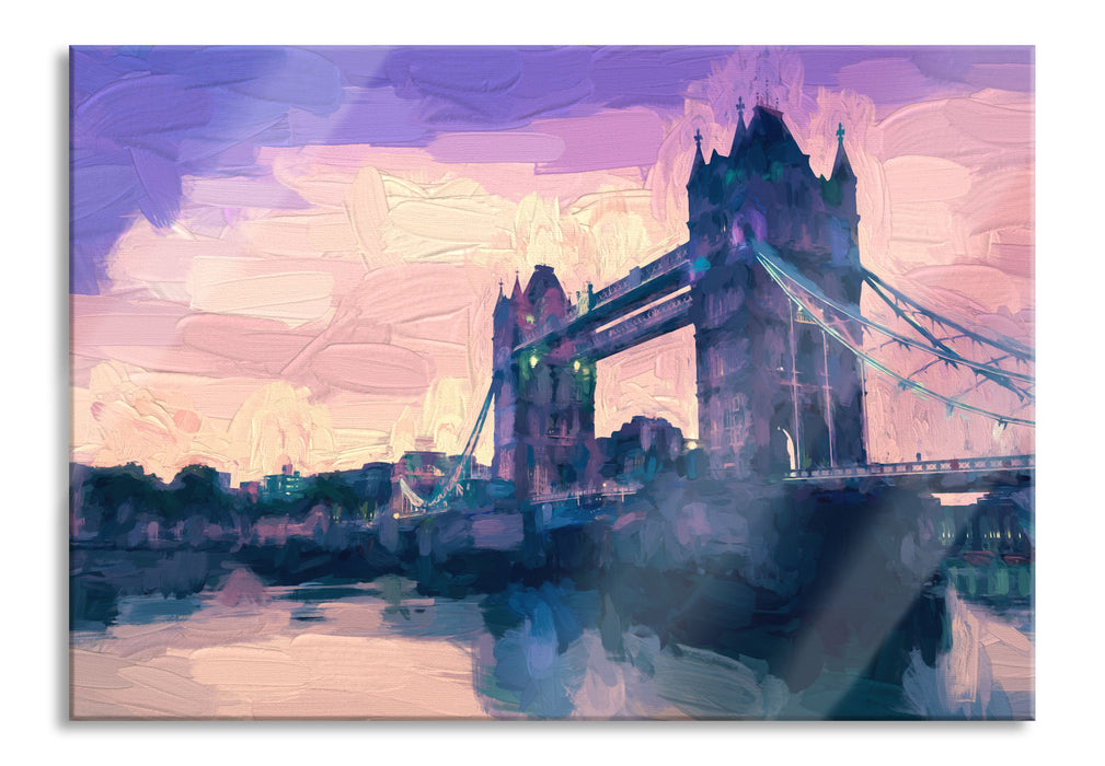 Tower Bridge in London, Glasbild