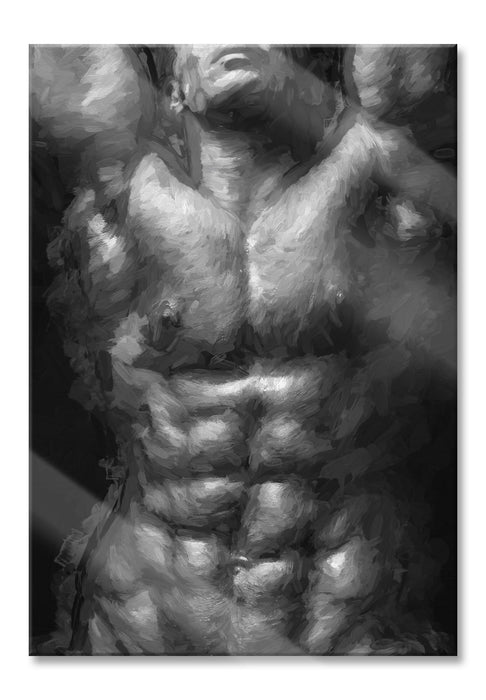 Pixxprint Sixpack Body, Glasbild