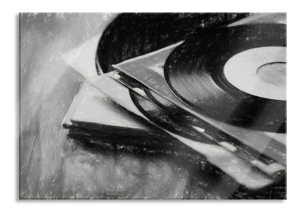 Pixxprint Schallplatten, Glasbild