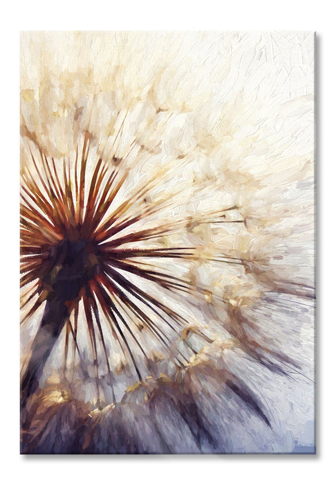 Pixxprint Schöne Pusteblume, Glasbild