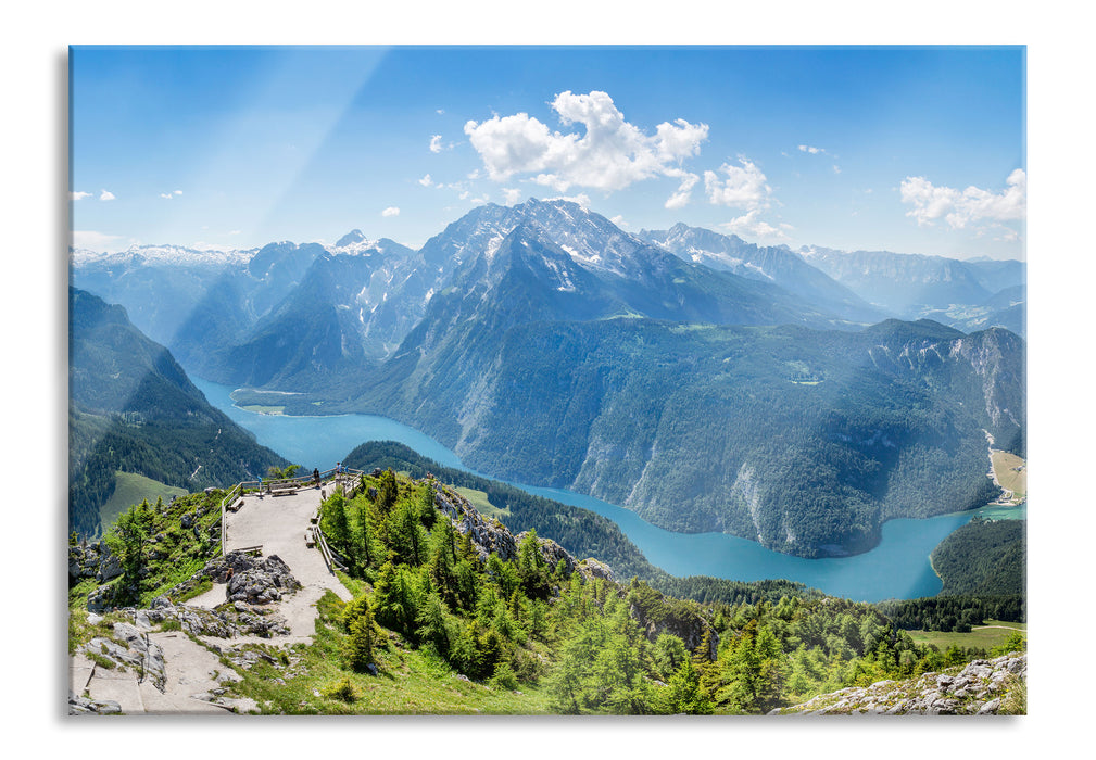 Pixxprint Königssee in Bayern, Glasbild