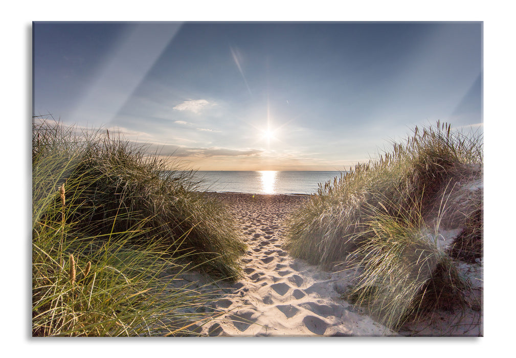 der Weg ins Meer, Glasbild