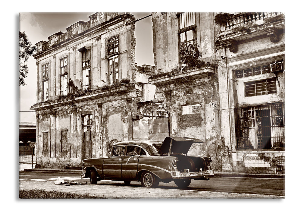 die Strassen Havannas, Glasbild