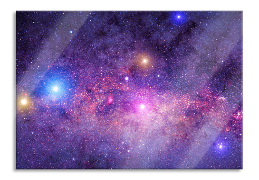 Pixxprint wunderbarer Blick in das Universum, Glasbild