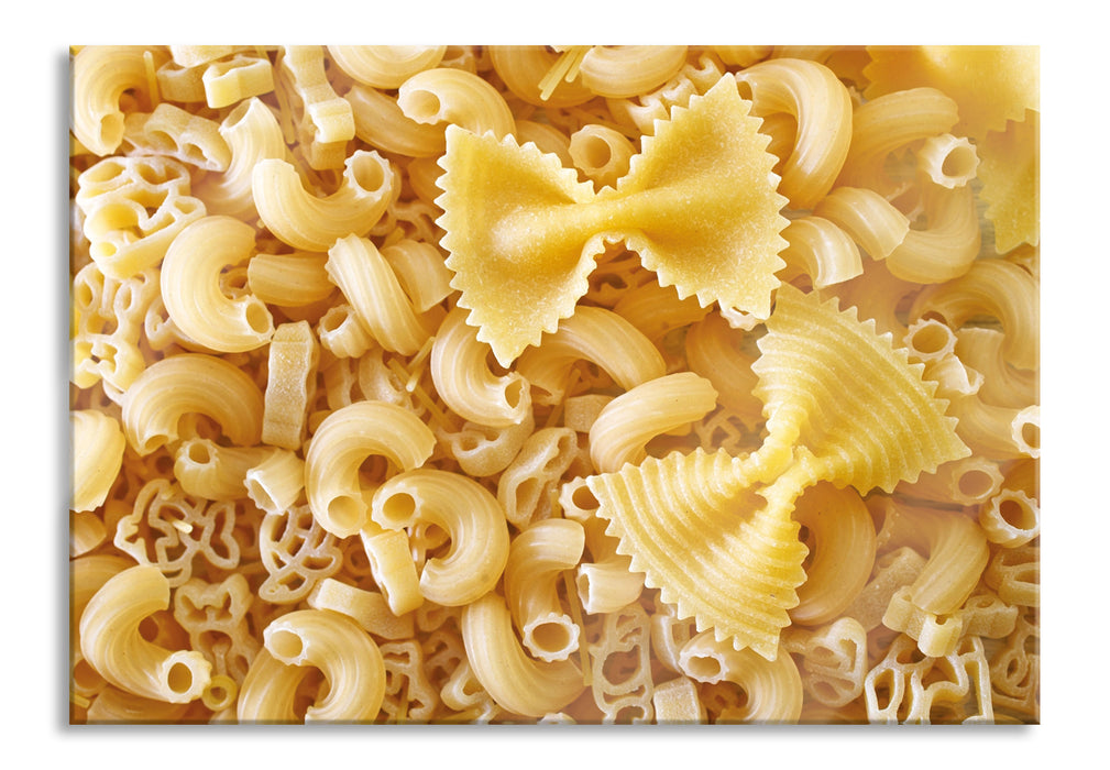 Pixxprint Nudeln Pasta Italia Mischung, Glasbild