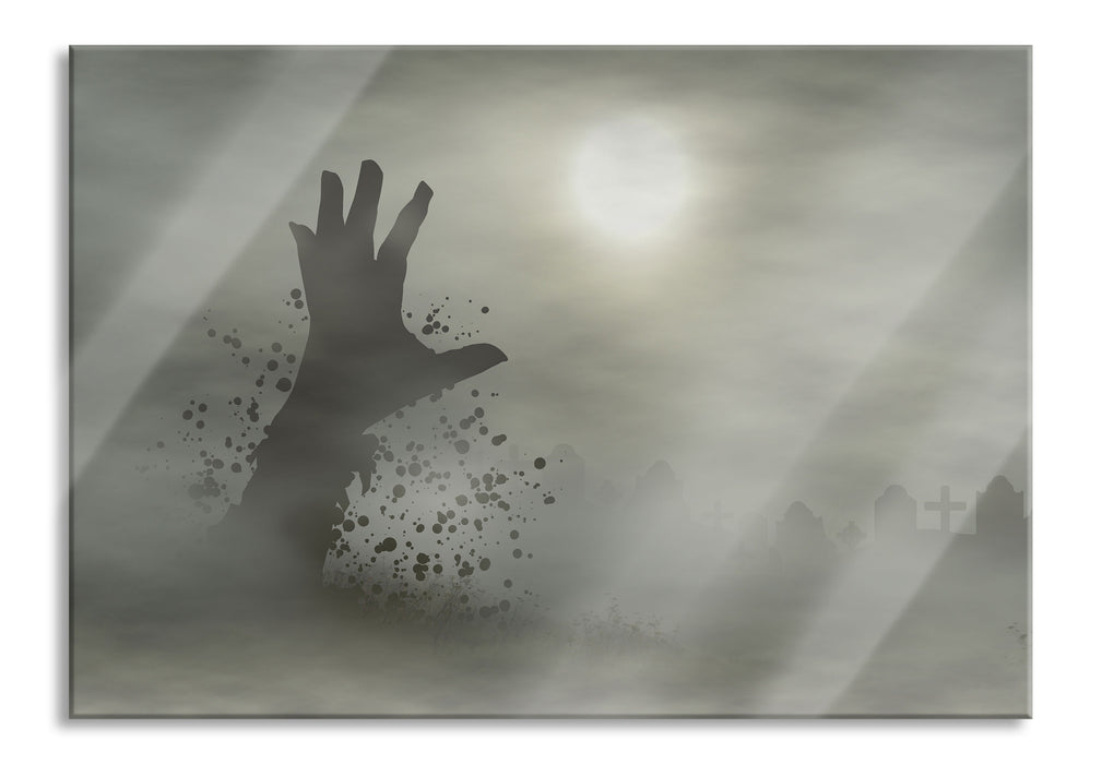 Pixxprint Zombie Erwachen, Glasbild