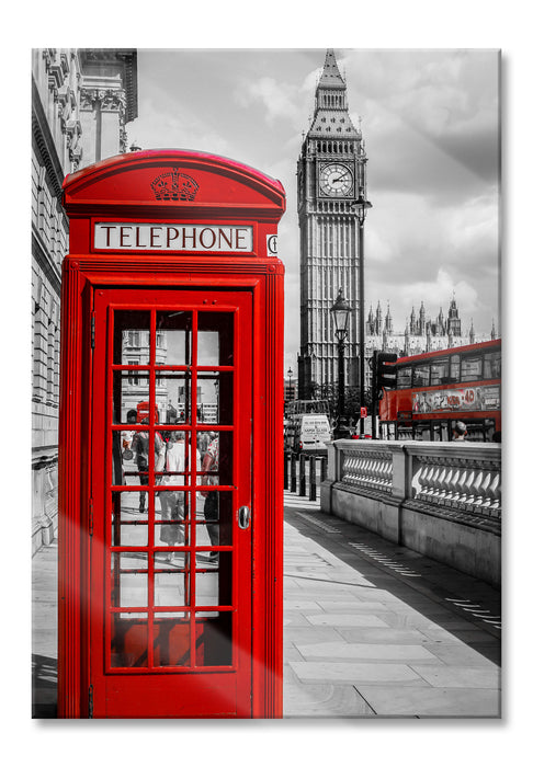 Telefonzelle London, Glasbild