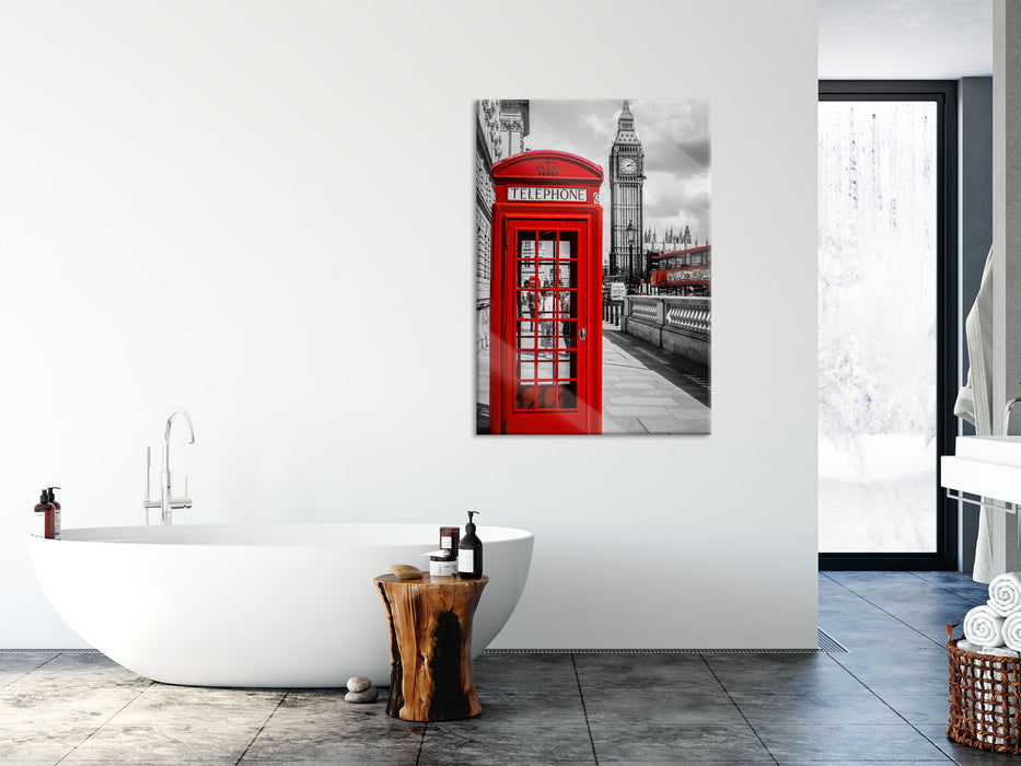 Telefonzelle London, Glasbild