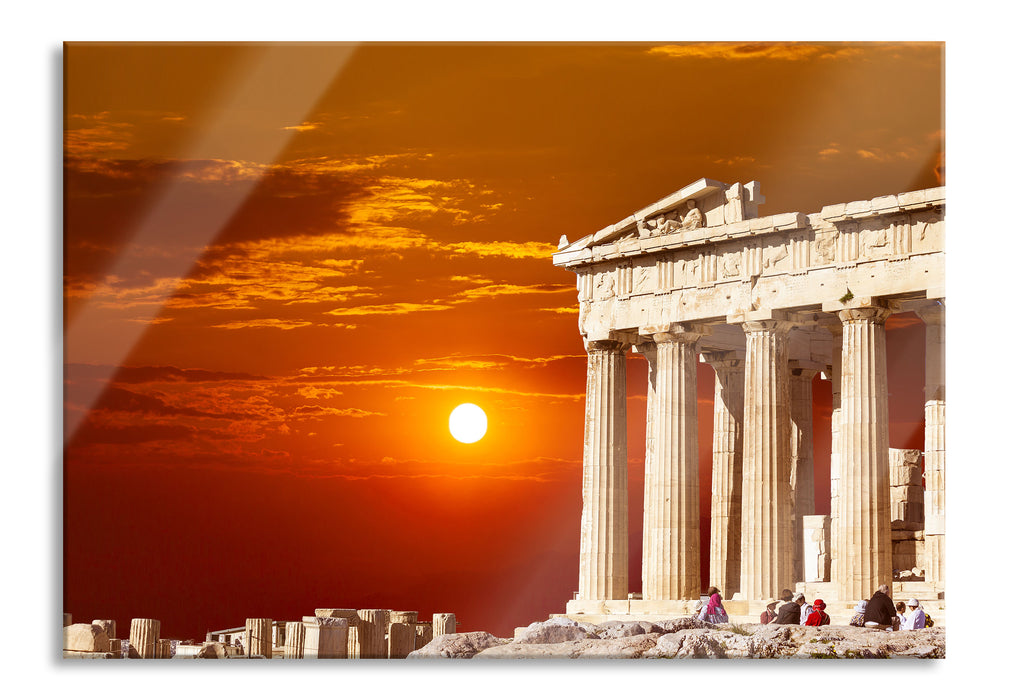 Tempel der Athene, Glasbild