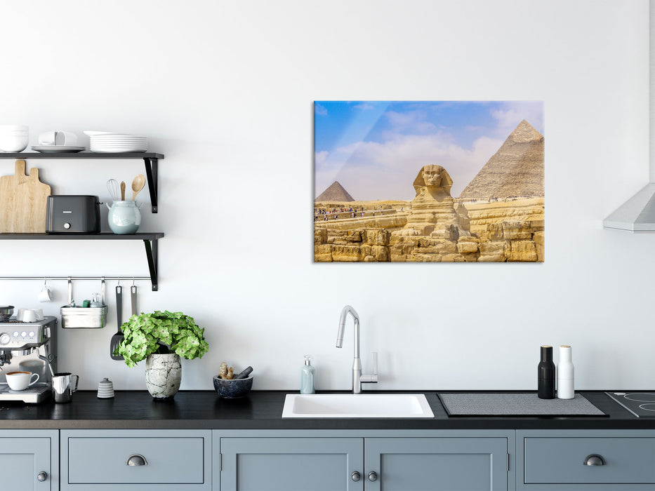 Große Sphinx von Gizeh, Glasbild