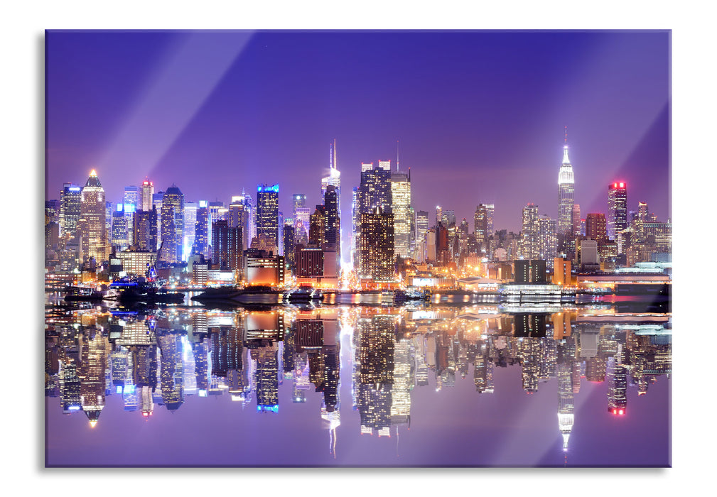 Pixxprint Manhattan Skyline, Glasbild
